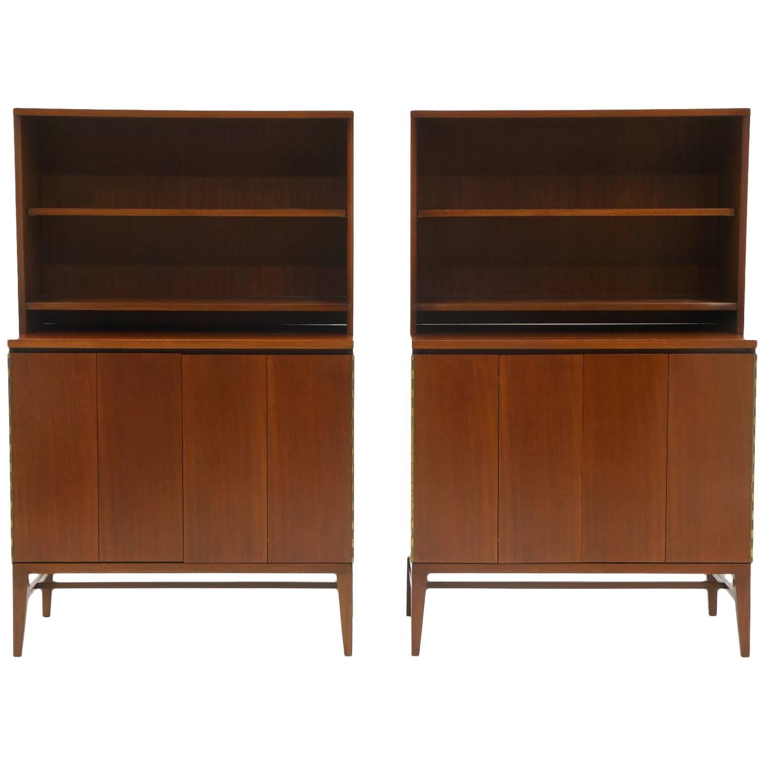 Pair of Paul McCobb Storage Cabinets for Use with or Without the Top Section