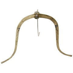 Chinese Baitong Etched Brass Hat Stand, c. 1850