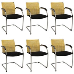 Retro Set of Six Dining Chairs by Jozef Gorcia & Andreas Krob for Thonet Model S78