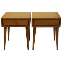 Pair of Mid-century ModernRussel Wright for Conant Ball Nightstands, circa 1950s