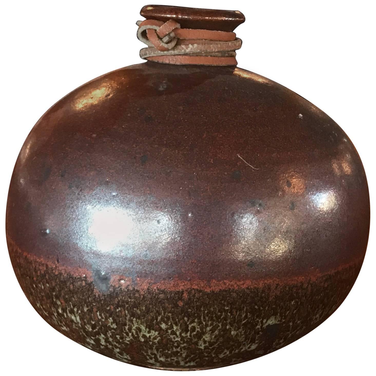 Ceramic Midcentury Weed Pot Pottery Vintage Vase For Sale