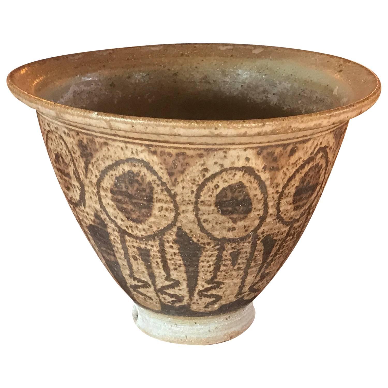 Vintage California Art Ceramic Planter Pot Pottery Mid-Century Modern For Sale