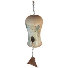 Ceramic Midcentury Wind Chime Bell Pottery Vintage