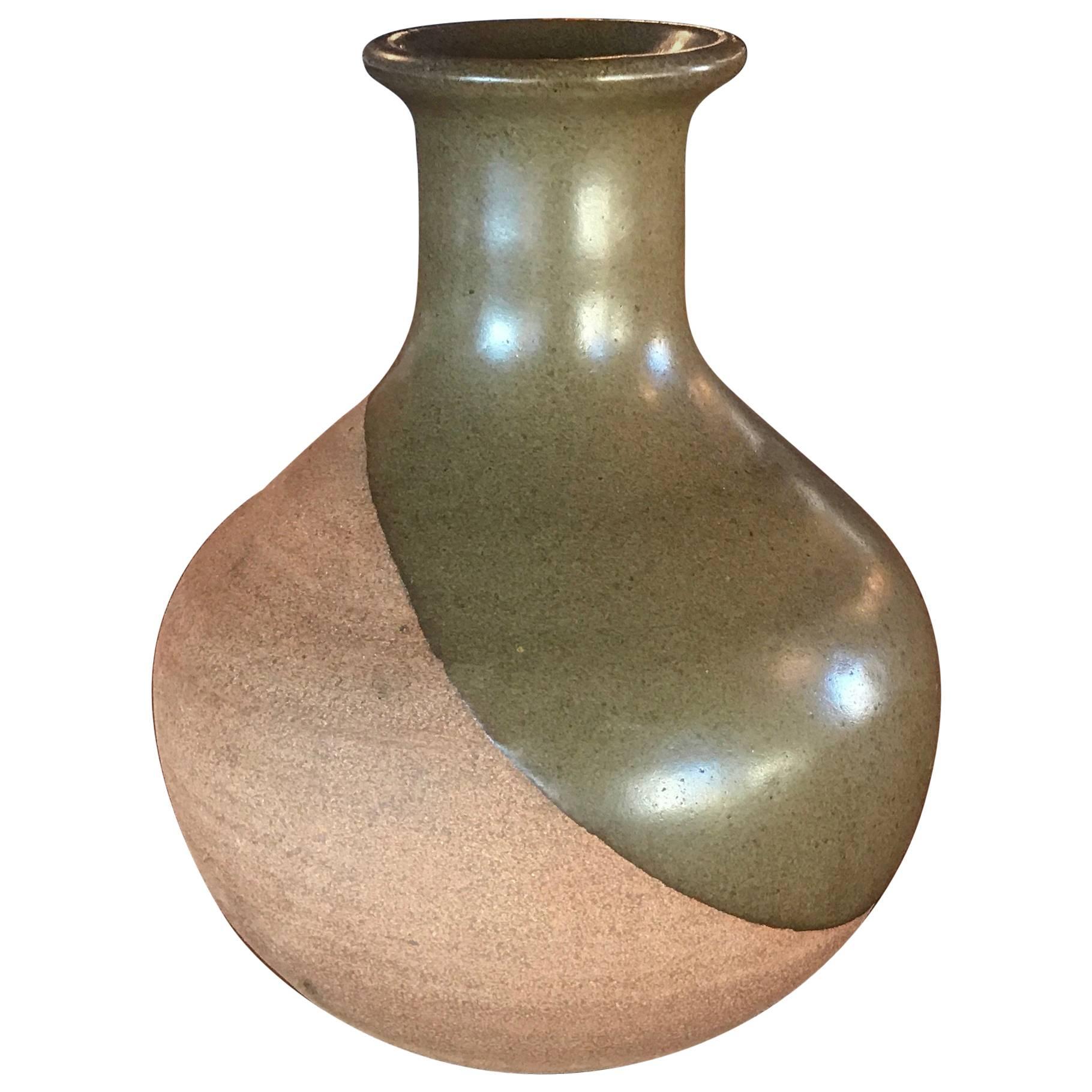 Large Midcentury Vintage Ceramic Vase Vessel Pot Pottery