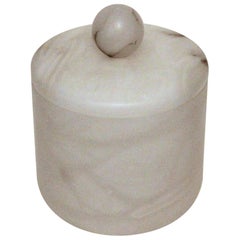 Retro Midcentury Italian Alabaster Apothecary Canister
