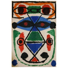 Albert Chubac Gouache, Signed, circa 1960, France