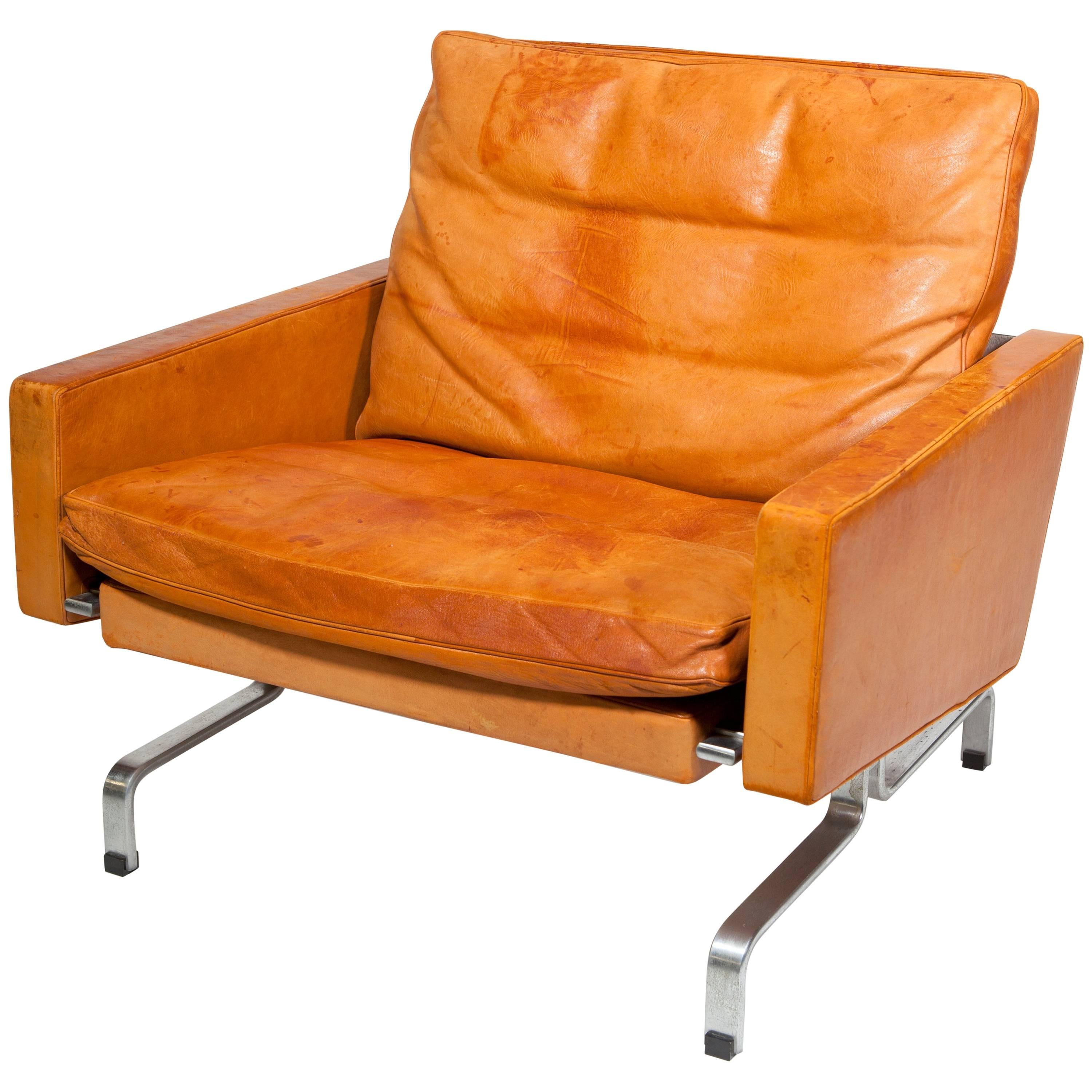 Poul Kjaerholm, Leather Chair, Pk31/1, Executed by E. Kold Christensen
