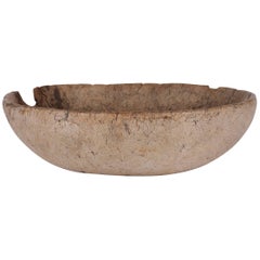 Early 19th Century Swedish Bowl in Bleached Root Wood