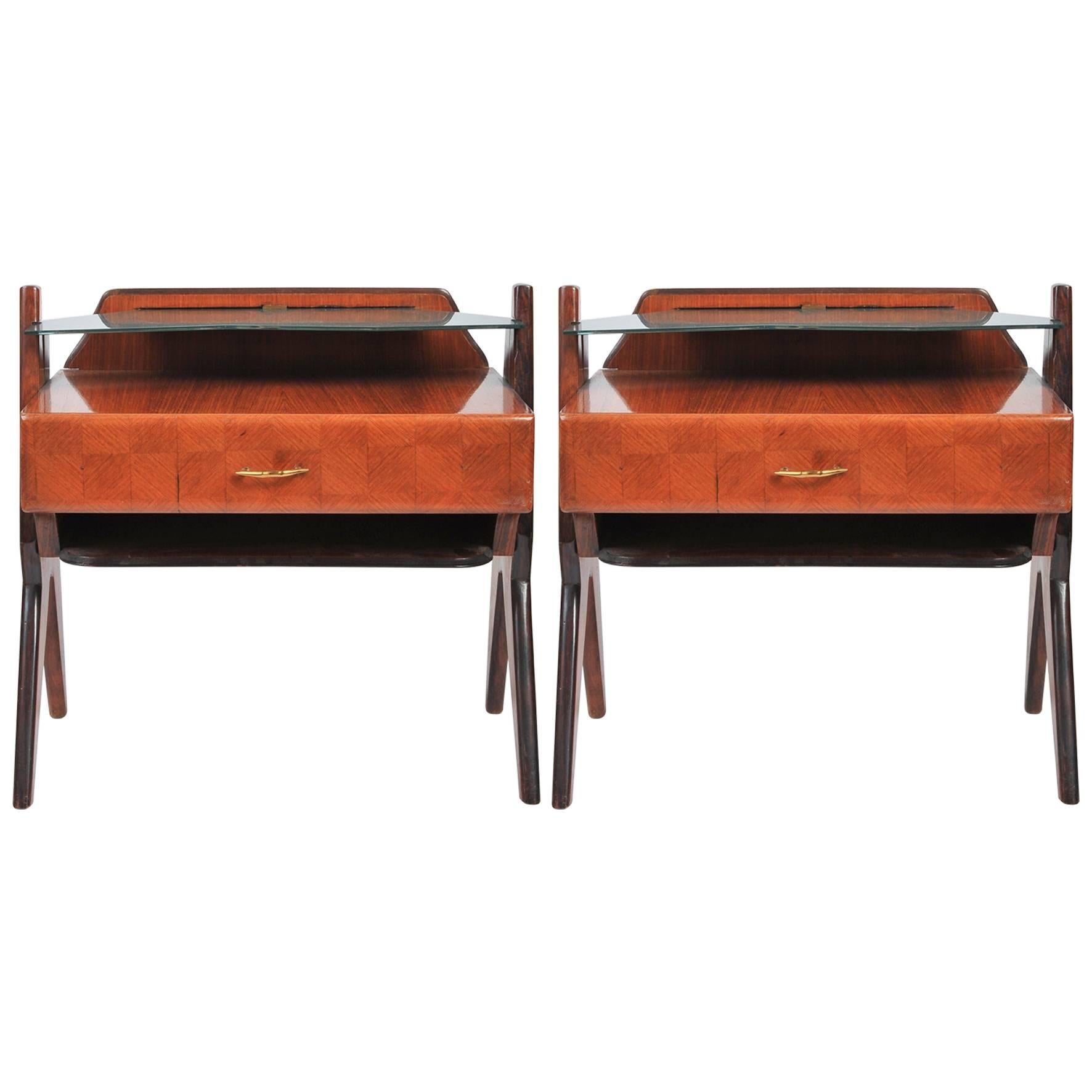 1945-1950 Pair of Side Tables Attributed to Vittorio Dassi