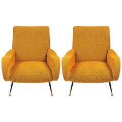 1950s Pair of Italian Armchairs