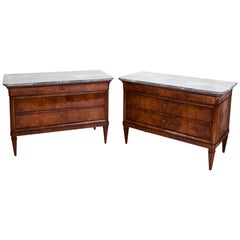 Walnut Chests of Drawers, Italy, circa 1820