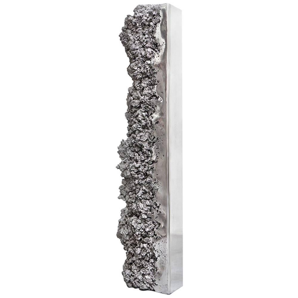 Aluminum Synthesis Monolith Sculpture Mirror For Sale