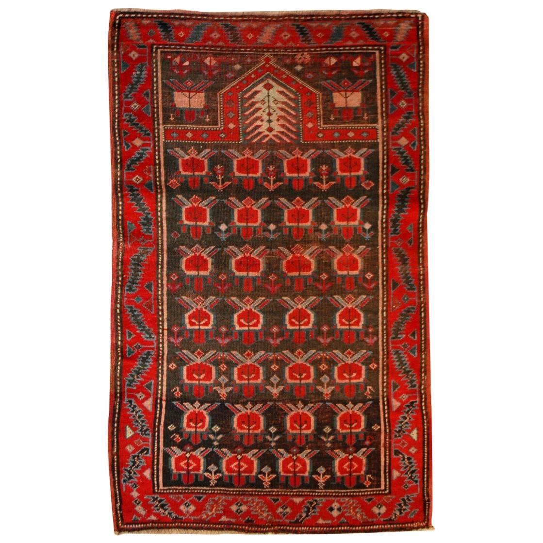 Handmade Antique Caucasian Karabagh Rug, 1890s, 1B476 For Sale