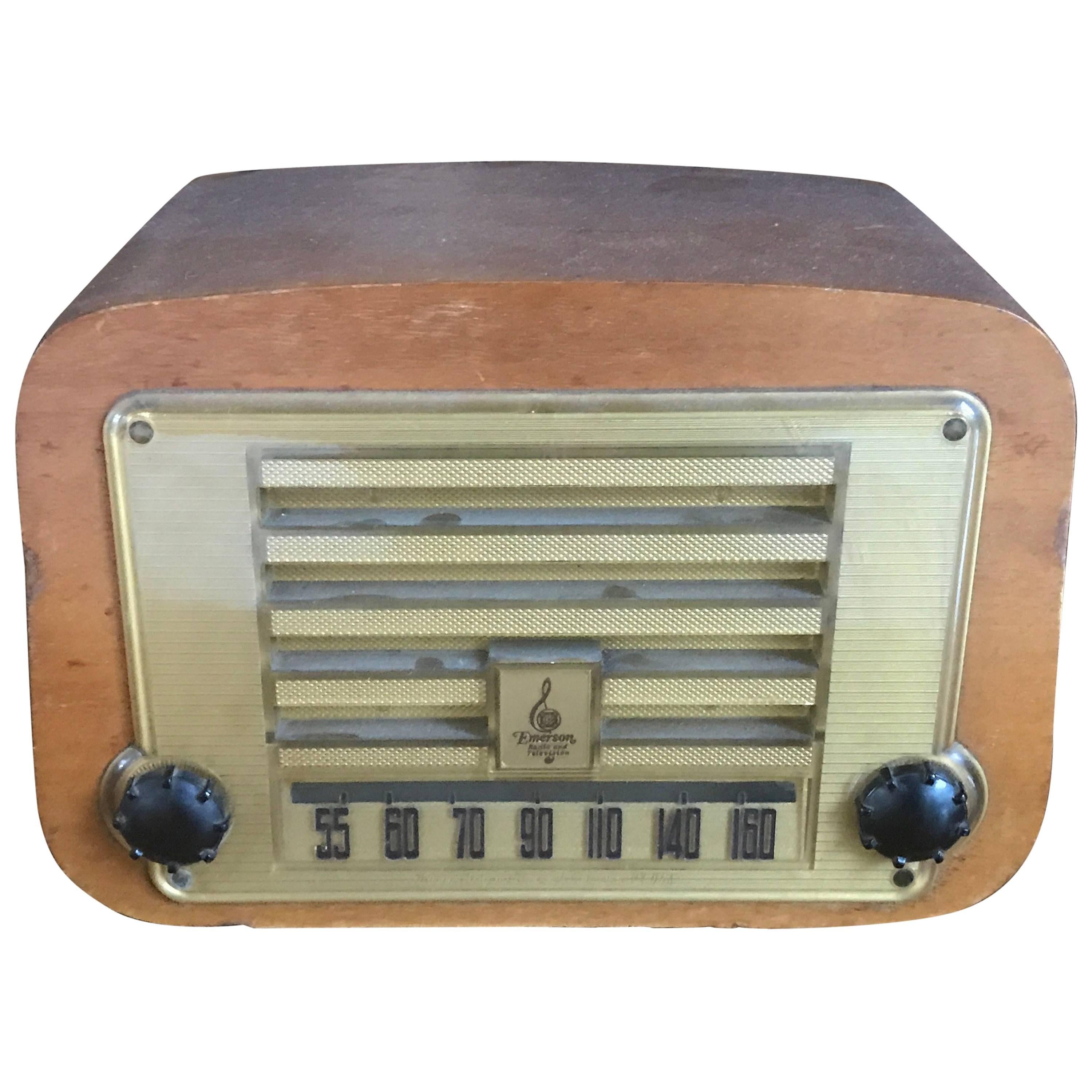 Early Charles and Ray Eames Plywood Evans Emerson Radio For Sale