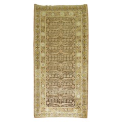 Colección Zabihi Tamaño Galería Alfombra Marrón Amarillo Khotan Diseño Granada
