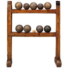 Antique Rare Collection of Boules or "Petanque" Balls