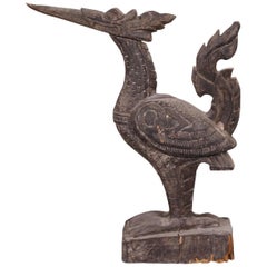 Large-Scale Wood Indonesian Bird Figure