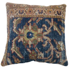 Shabby Chic Antique Persian Mahal Rug Pillow