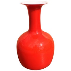 Red Holmegaard Vase