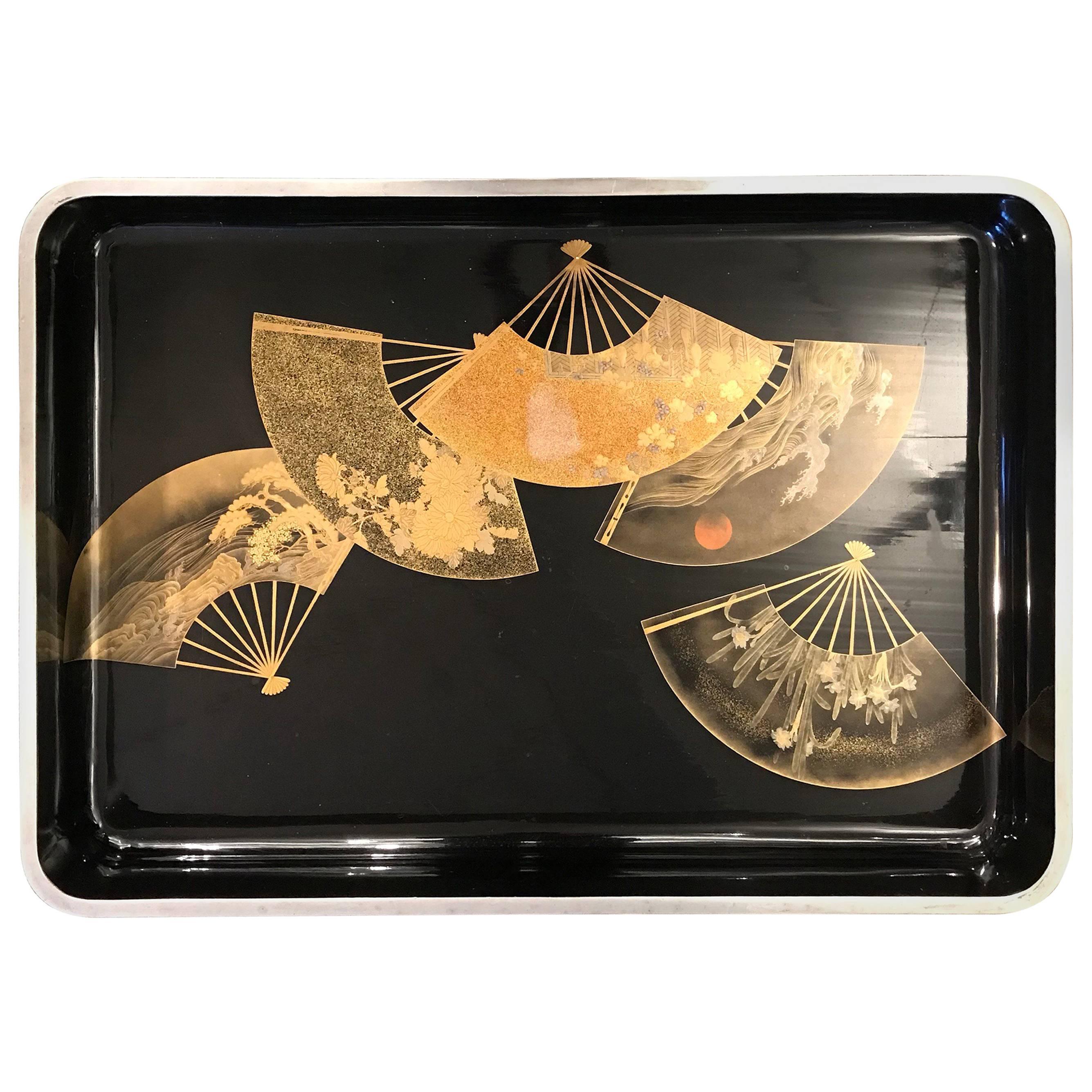 Large Japanese Lacquer Tray