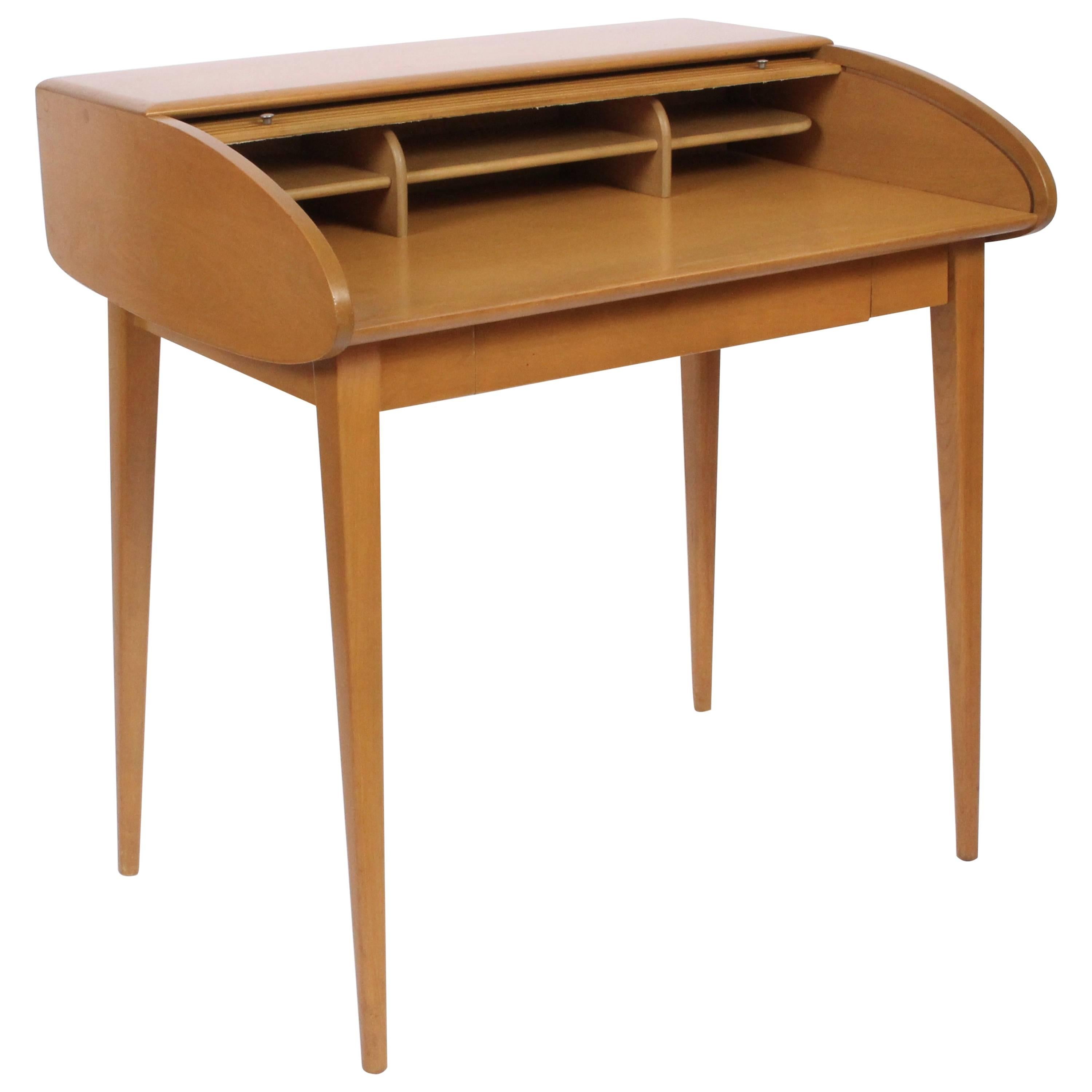 Heywood-Wakefield Streamlined Tambour Desk, 1960s