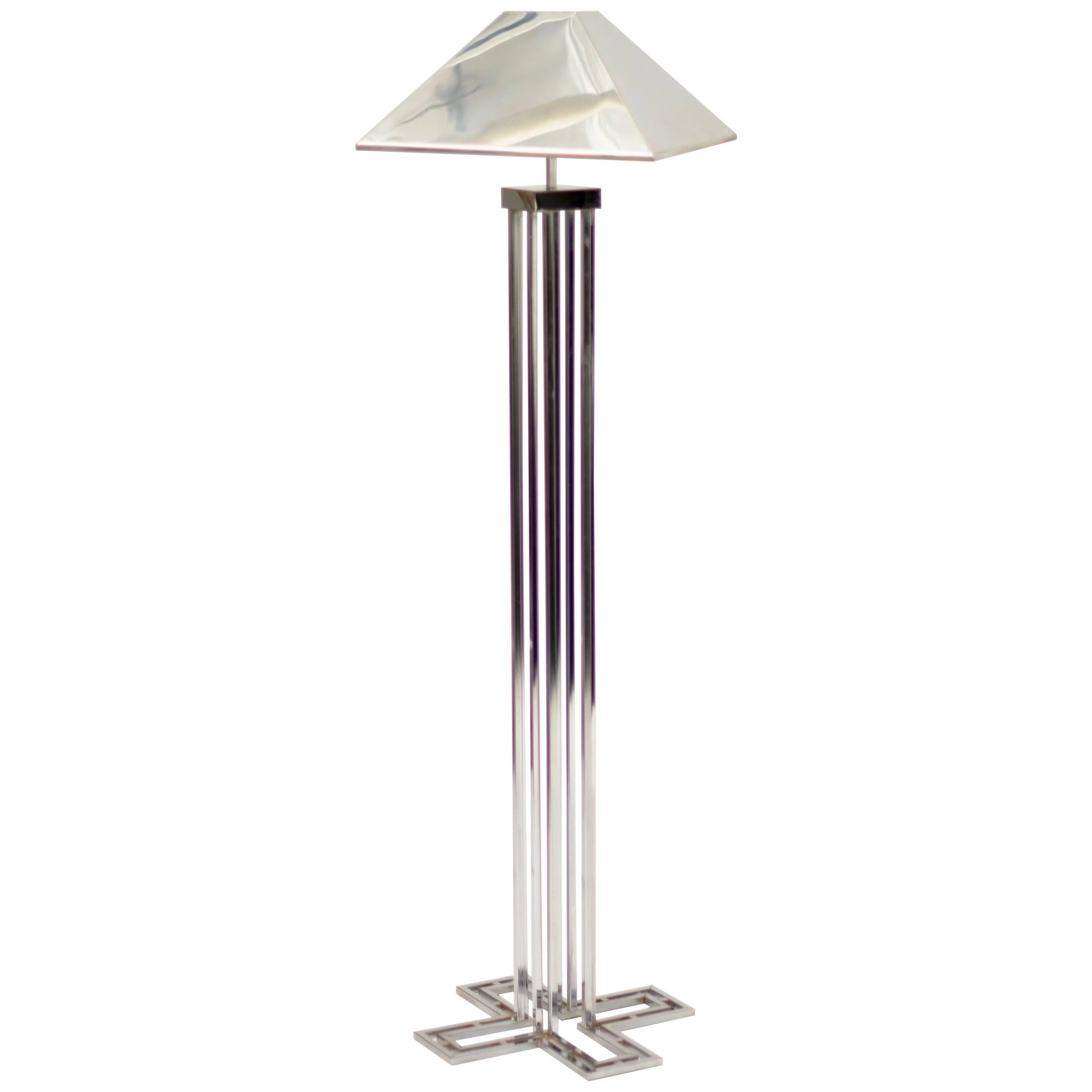 Lampadaire chromé C. Jere