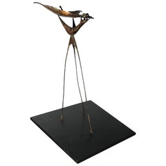 Vintage Abstract Bronze Sculpture "Soaring" Study/Maquette by Robert Cronbach