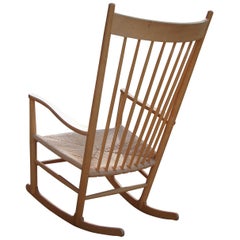 Vintage Hans Wegner 'J16' Rocking Chair, Denmark