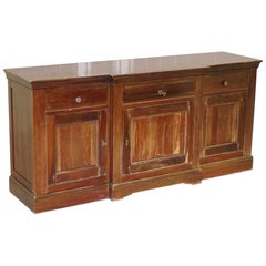 Lovely Vintage Distressed Grange Furniture Cherrywood Sideboard