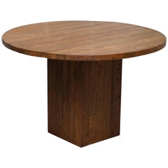 Raft Furniture Megan Reclaimed Solid Teak Round Four Person Dining Table