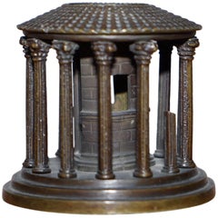 Lovely circa 1870 Solid Bronze Grand Tour Model of the Temple of Vesta Rome