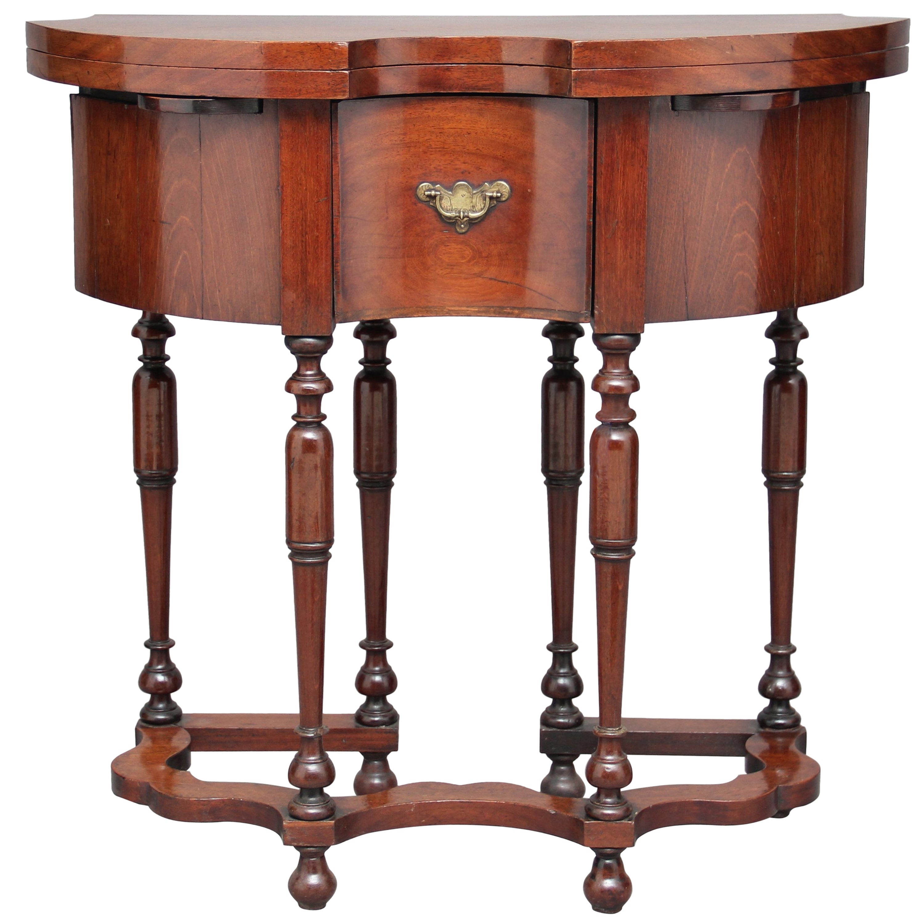 18th Century Mahogany Irish Games Table For Sale at 1stDibs