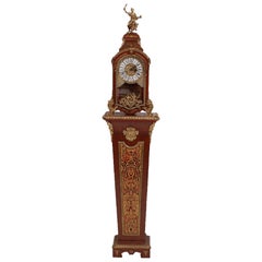 Louis XV Style Boulle Work Bracket Clock on Pedestal