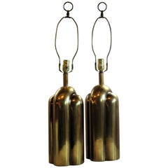 Retro Art Deco Style Brass Lamps by Westwood Industries