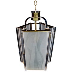 Sexy Modern Light Design and Signed by Fredrick Ramond with an Art Deco Feeling