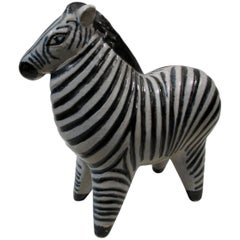 1957 Lisa Larson Gustavsberg Sweden Large Stora Zoo Zebra Figure