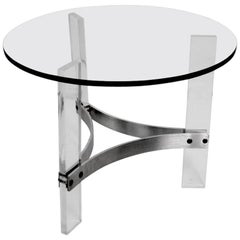 Charles Hollis Jones Table with Lucite Base