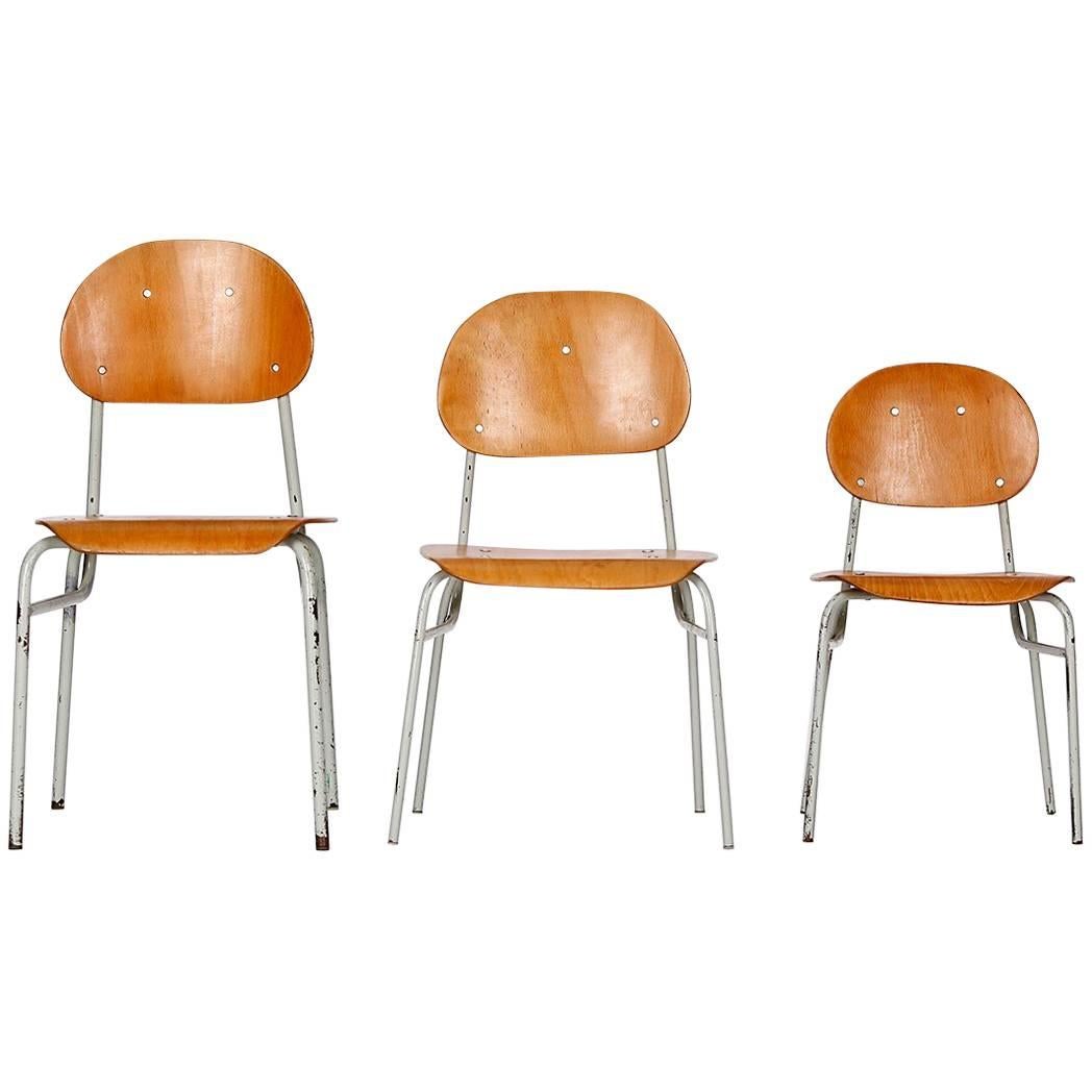 Children's Chairs, 1960s, Set of Three