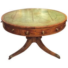 Good Rosewood Regency Period Antique Revolving Drum Table