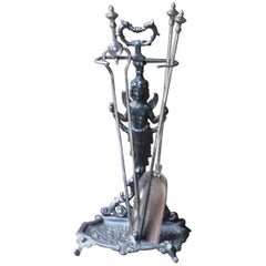 19th Century English Fire Tools or Fireplace Tools