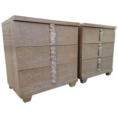  Merton Gershun Hollywood Regency Cerused Dressers 