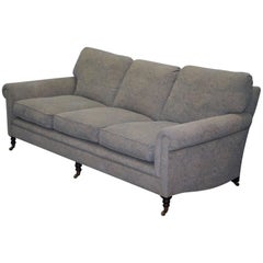 George Smith Signature Full Scroll Arm Loose Back Feather Filled Sofa