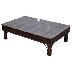 table basse convertie en porte de moines chinois:: vieille de plus de 500 ans et 100% originale