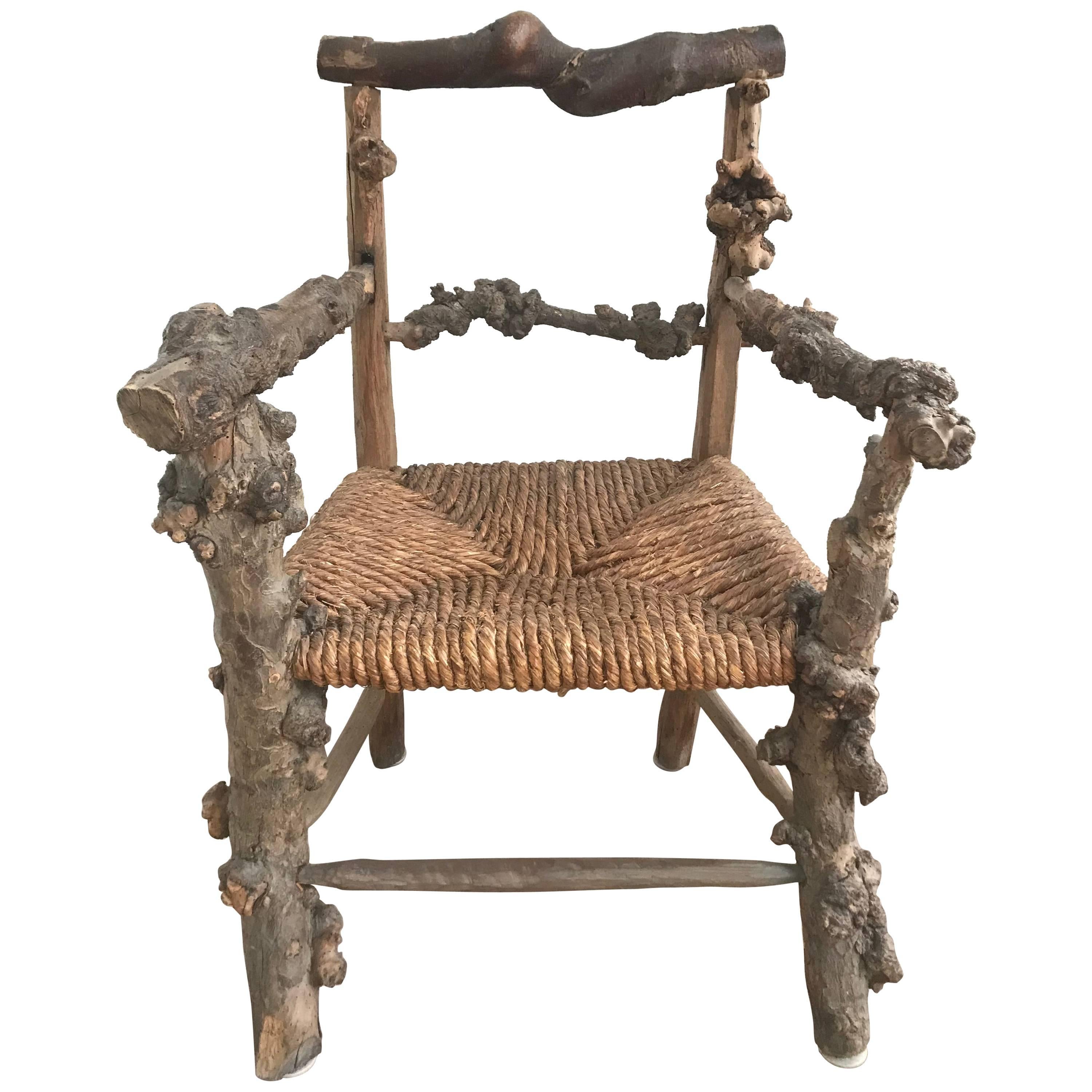 Early 19th Century French Root Chair