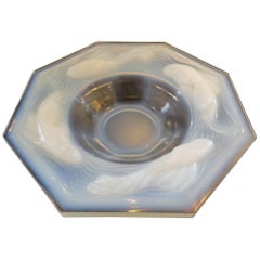 Edmond Etling French Art Deco Opalescent Glass Bowl