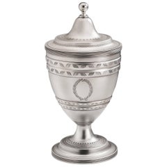 Antique Exceptionally Rare George III Tea Vase Made in London in 1802