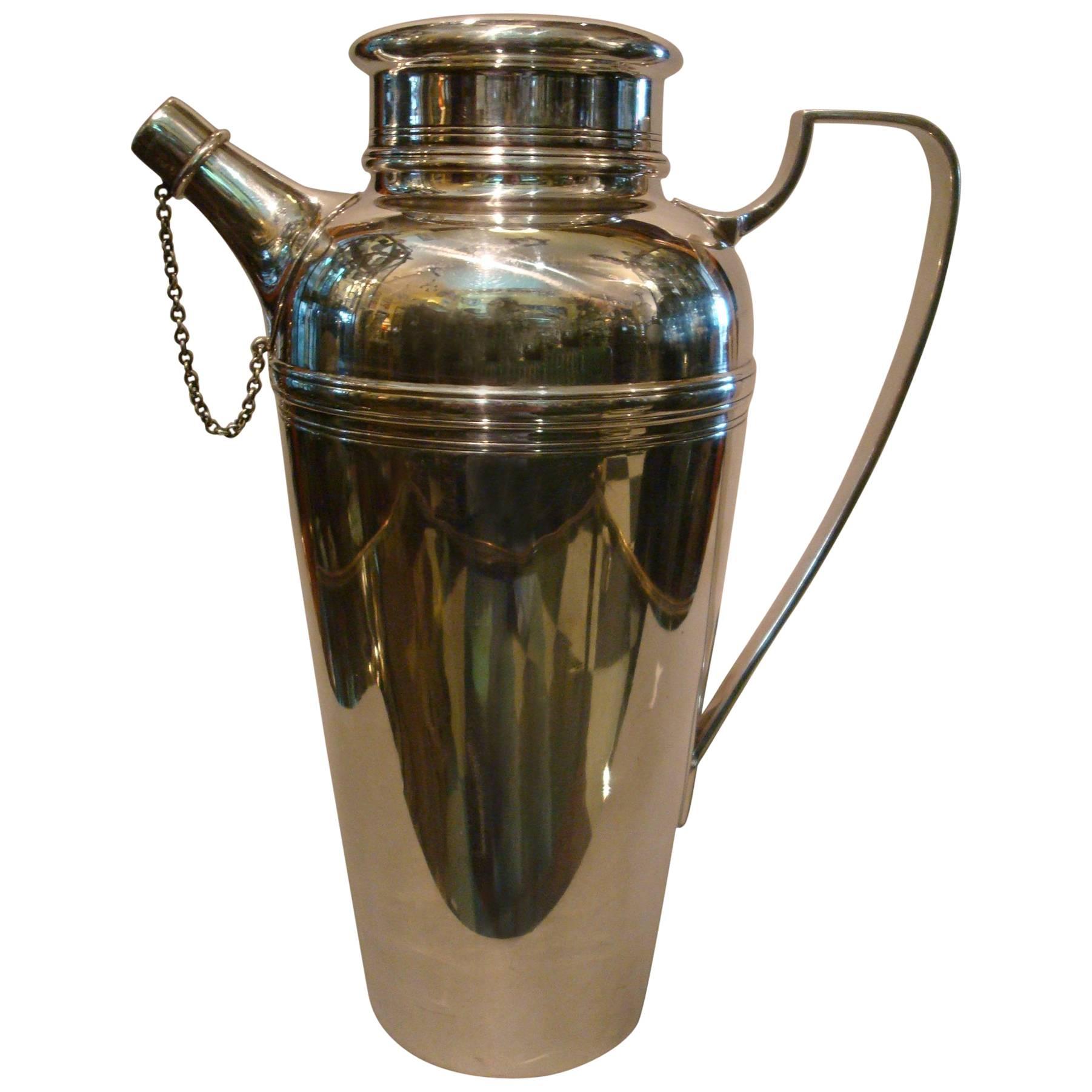 Tiffany & Co Art Deco Sterling Silver Cocktail Shaker, 1920s