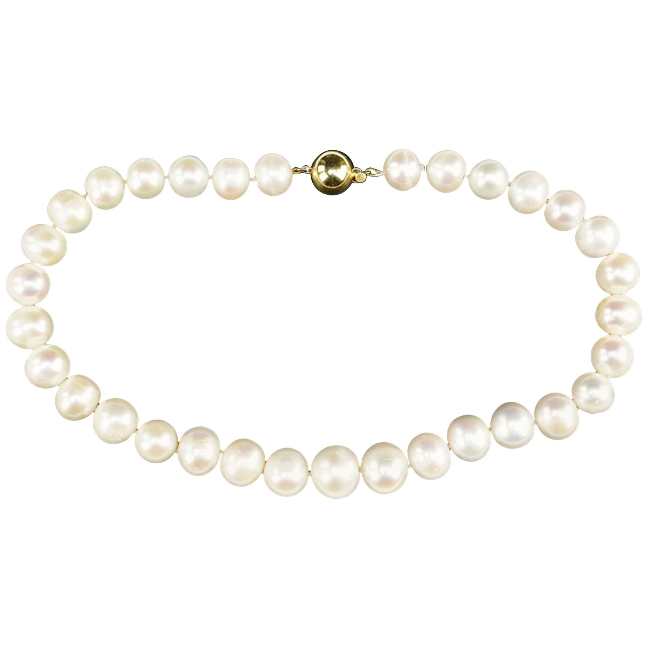 Spectacular Graduated Pearl Necklace 12.5-16 Mm with 14-Karat Clasp