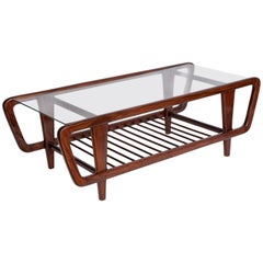 Giuseppe Scapinelli Brazilian Mid-Century Modern Coffee Table in Jacaranda Wood