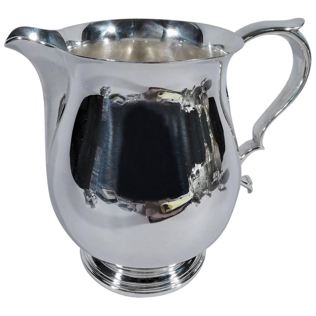 Stylish American Modern Sterling Silver Water Pitcher by Tiffany